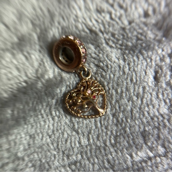 Pandora TREE OF LOVE 786592CZSMX Rose Gold Cubic Zirconia Dangle Charm - Picture 4 of 5